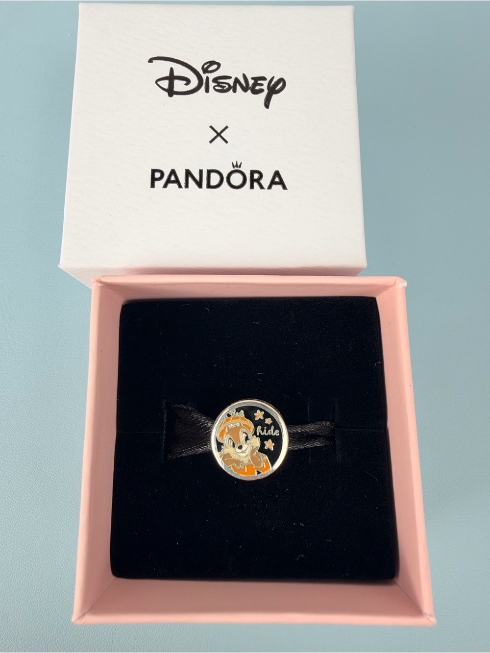 Pandora 2026 Disney Park exclusive charm Chip & Dale 2 sided Halloween NIB
